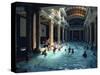 People Bathing in the Hotel Gellert Baths, Budapest, Hungary, Europe-Woolfitt Adam-Stretched Canvas
