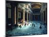 People Bathing in the Hotel Gellert Baths, Budapest, Hungary, Europe-Woolfitt Adam-Mounted Photographic Print