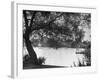 People Boat Riding in Prospect Park-Ed Clark-Framed Photographic Print