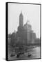 People Boating in Central Park-null-Framed Stretched Canvas