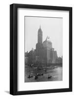 People Boating in Central Park-null-Framed Photographic Print