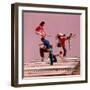 People Bouncing on Trampolines at Trampoline Center-J^ R^ Eyerman-Framed Photographic Print