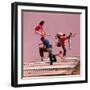 People Bouncing on Trampolines at Trampoline Center-J^ R^ Eyerman-Framed Photographic Print