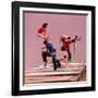 People Bouncing on Trampolines at Trampoline Center-J^ R^ Eyerman-Framed Photographic Print