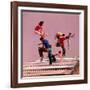 People Bouncing on Trampolines at Trampoline Center-J^ R^ Eyerman-Framed Photographic Print