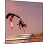 People Bouncing on Trampolines at Trampoline Center-J^ R^ Eyerman-Mounted Photographic Print