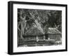 People, Building, Trees, c. 1975-Brett Weston-Framed Premium Photographic Print