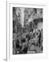 People Buying Bread in the Streets of Naples-Alfred Eisenstaedt-Framed Photographic Print