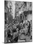 People Buying Bread in the Streets of Naples-Alfred Eisenstaedt-Mounted Photographic Print