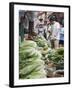 People Buying Vegetables at Graham Street Market, Central, Hong Kong Island, Hong Kong, China, Asia-Ian Trower-Framed Photographic Print