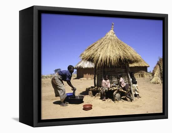 People by Hut, South Africa-Ryan Ross-Framed Stretched Canvas