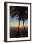 People by Palm Trees at Sunset on Playa Hermosa Beach, Santa Teresa, Costa Rica-Rob Francis-Framed Photographic Print