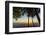 People by Palm Trees at Sunset on Playa Hermosa Beach, Santa Teresa, Costa Rica-Rob Francis-Framed Photographic Print