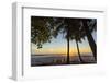 People by Palm Trees at Sunset on Playa Hermosa Beach, Santa Teresa, Costa Rica-Rob Francis-Framed Photographic Print