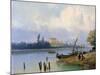 People by the Boats in Holland, C1835-1882-Hermanus Koekkoek-Mounted Giclee Print