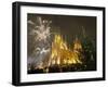 People Celebrate Christmas Eve, Front of Moscow's Catholic Church of Immaculate Conception, Russia-null-Framed Photographic Print
