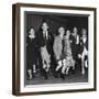 People Celebrating Devaluation of the Pound During a Labor Party Rally-Mark Kauffman-Framed Photographic Print