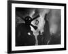 People Celebrating Guy Fawkes' Day with Burning of an Effigy of the Pope-Hans Wild-Framed Photographic Print