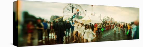 People Celebrating in Coney Island Mermaid Parade, Coney Island, Brooklyn, New York City, New York-null-Stretched Canvas