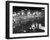 People Celebrating the Independence of Ireland on O'Connell Bridge before Midnight on Easter Sunday-Larry Burrows-Framed Photographic Print