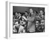 People Cheering Singer Ella Fitzgerald During Opening Night of Bop City-Martha Holmes-Framed Photographic Print