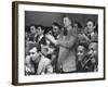 People Cheering Singer Ella Fitzgerald During Opening Night of Bop City-Martha Holmes-Framed Photographic Print