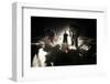 People Clear Snow from a Country Road after Snowfall Near Limbazi-Ints Kalnins-Framed Photographic Print