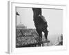 People Come Out to See the Diving Horse-Peter Stackpole-Framed Photographic Print