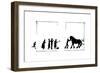 People Coming Out to See What Is Happening-Mary Baker-Framed Giclee Print