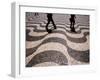 People Crossing Praca Dom Pedro IV (Rossio), Lisbon, Portugal-Martin Lladó-Framed Premium Photographic Print