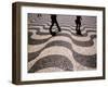 People Crossing Praca Dom Pedro IV (Rossio), Lisbon, Portugal-Martin Lladó-Framed Photographic Print