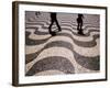 People Crossing Praca Dom Pedro IV (Rossio), Lisbon, Portugal-Martin Lladó-Framed Photographic Print