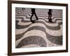 People Crossing Praca Dom Pedro IV (Rossio), Lisbon, Portugal-Martin Lladó-Framed Photographic Print