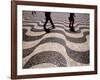 People Crossing Praca Dom Pedro IV (Rossio), Lisbon, Portugal-Martin Lladó-Framed Photographic Print