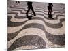 People Crossing Praca Dom Pedro IV (Rossio), Lisbon, Portugal-Martin Lladó-Mounted Photographic Print