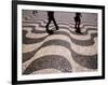 People Crossing Praca Dom Pedro IV (Rossio), Lisbon, Portugal-Martin Lladó-Framed Photographic Print