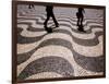 People Crossing Praca Dom Pedro IV (Rossio), Lisbon, Portugal-Martin Lladó-Framed Photographic Print