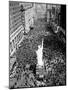 People Crowd Times Square at 42nd Street-null-Mounted Photographic Print