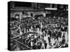 People Crowding the Stock Exchange Building-Charles E^ Steinheimer-Stretched Canvas