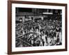 People Crowding the Stock Exchange Building-Charles E^ Steinheimer-Framed Photographic Print