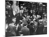 People Crowding the Stock Exchange Building-Charles E^ Steinheimer-Mounted Photographic Print