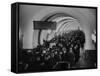 People Crowding Through Station in New Subway-Ed Clark-Framed Stretched Canvas