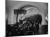 People Crowding Through Station in New Subway-Ed Clark-Mounted Photographic Print