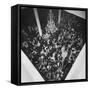 People Dancing at a Party for the Manizales Fair-null-Framed Stretched Canvas