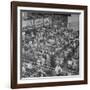 People Dining and Relaxing in an Open Air Cafe-null-Framed Photographic Print