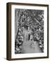 People Dining at Outside Cafe Next to the Hotel Excelsior-Dmitri Kessel-Framed Photographic Print