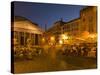 People Dining at Outside Restaurant Near the Pantheon, Rome, Lazio, Italy, Europe-Angelo Cavalli-Stretched Canvas