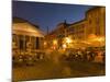 People Dining at Outside Restaurant Near the Pantheon, Rome, Lazio, Italy, Europe-Angelo Cavalli-Mounted Photographic Print