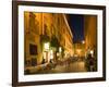 People Dining at Outside Restaurant, Rome, Lazio, Italy, Europe-Angelo Cavalli-Framed Photographic Print