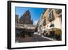 People Dining in Piazza Duomo in Front of Cathedral of San Giorgio in Ragusa Ibla-Martin Child-Framed Photographic Print